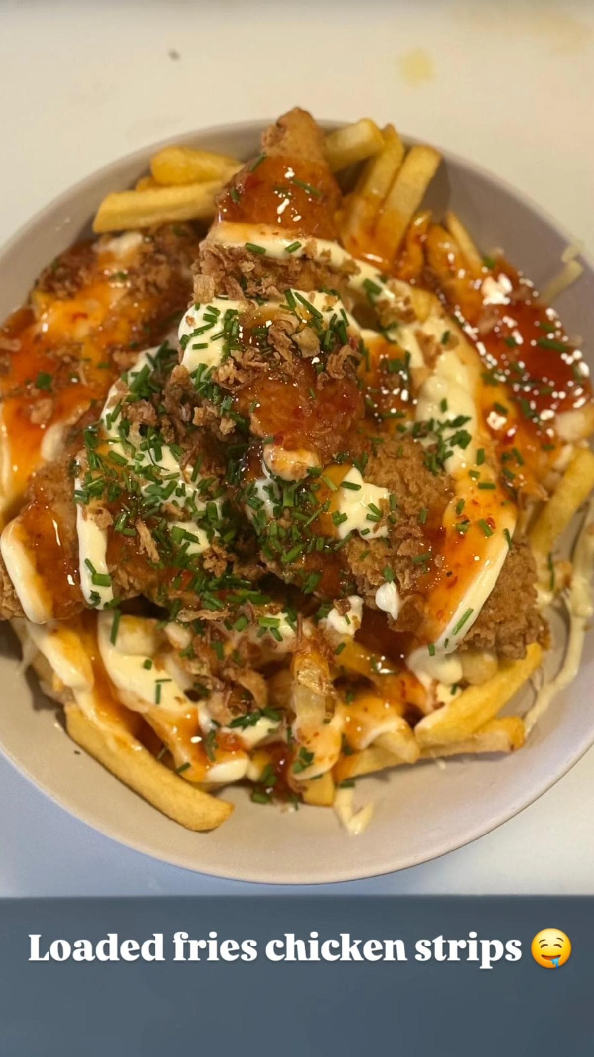 Loaded Fries Chicken strips