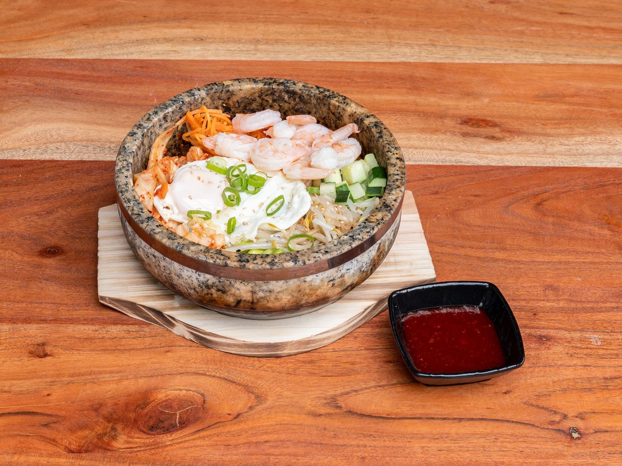 Stone Bowl Bibimbap Shrimp