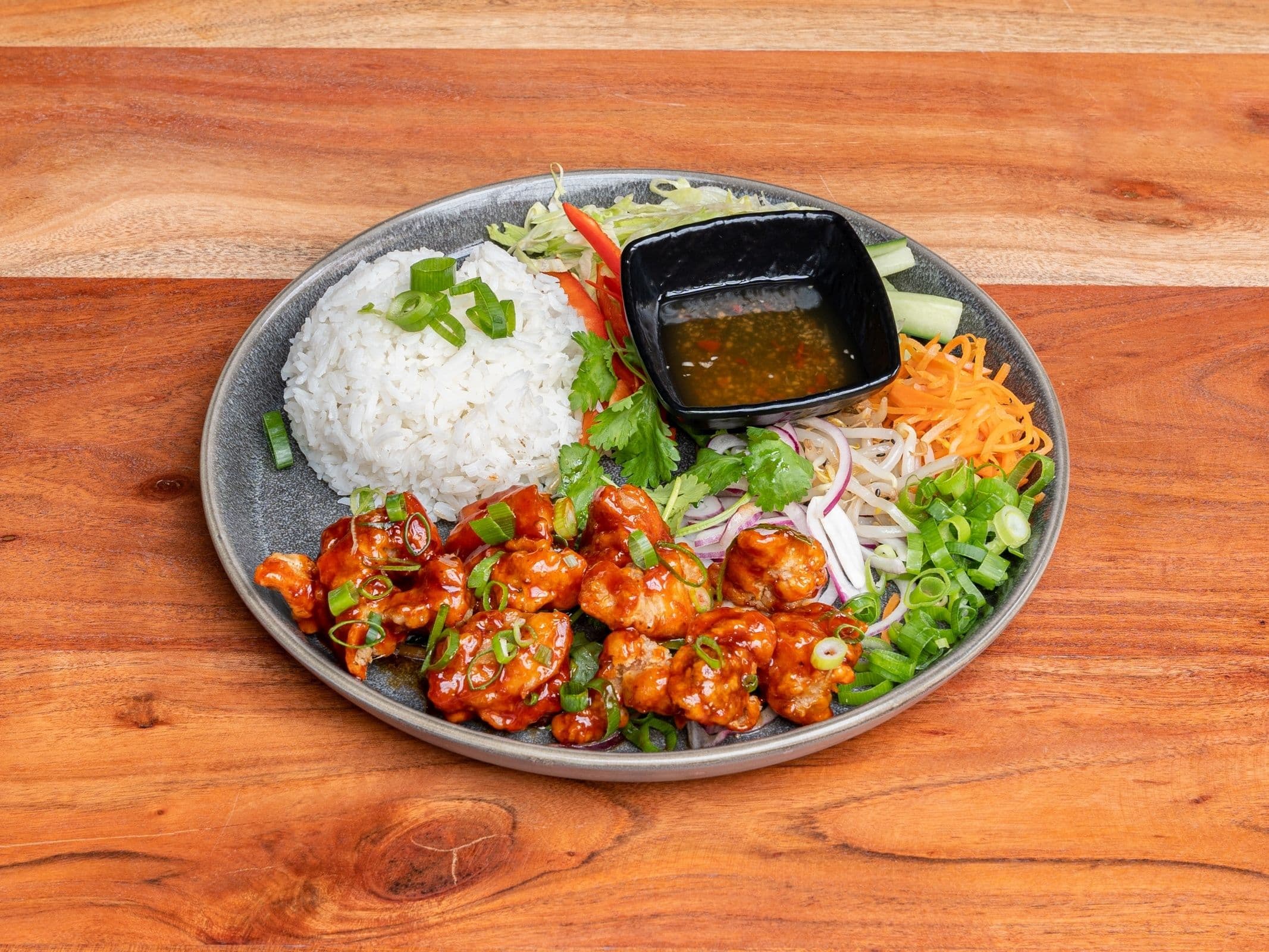 RicePlate Chicken With Korean bbq