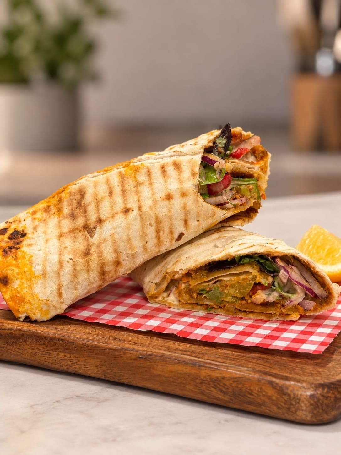 Lahmacun ( Turkse Pizza ) met salade